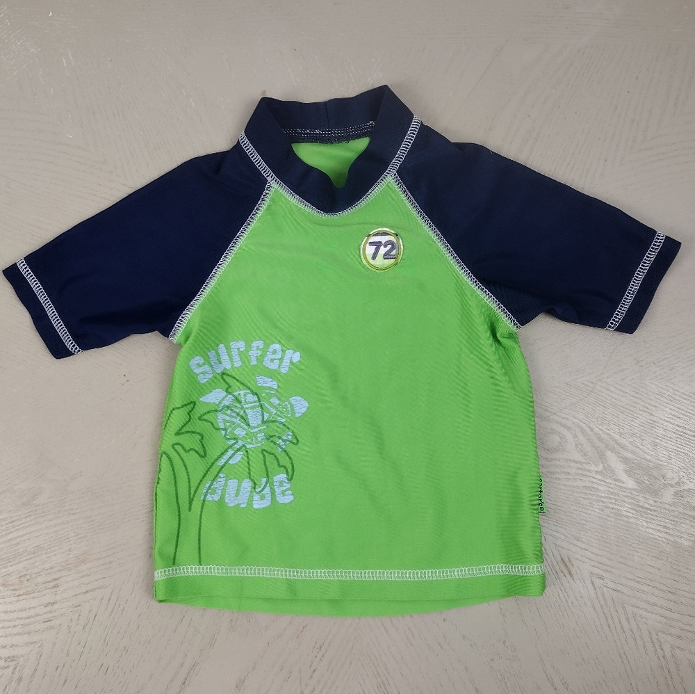 Kids Green and Navy Shirt